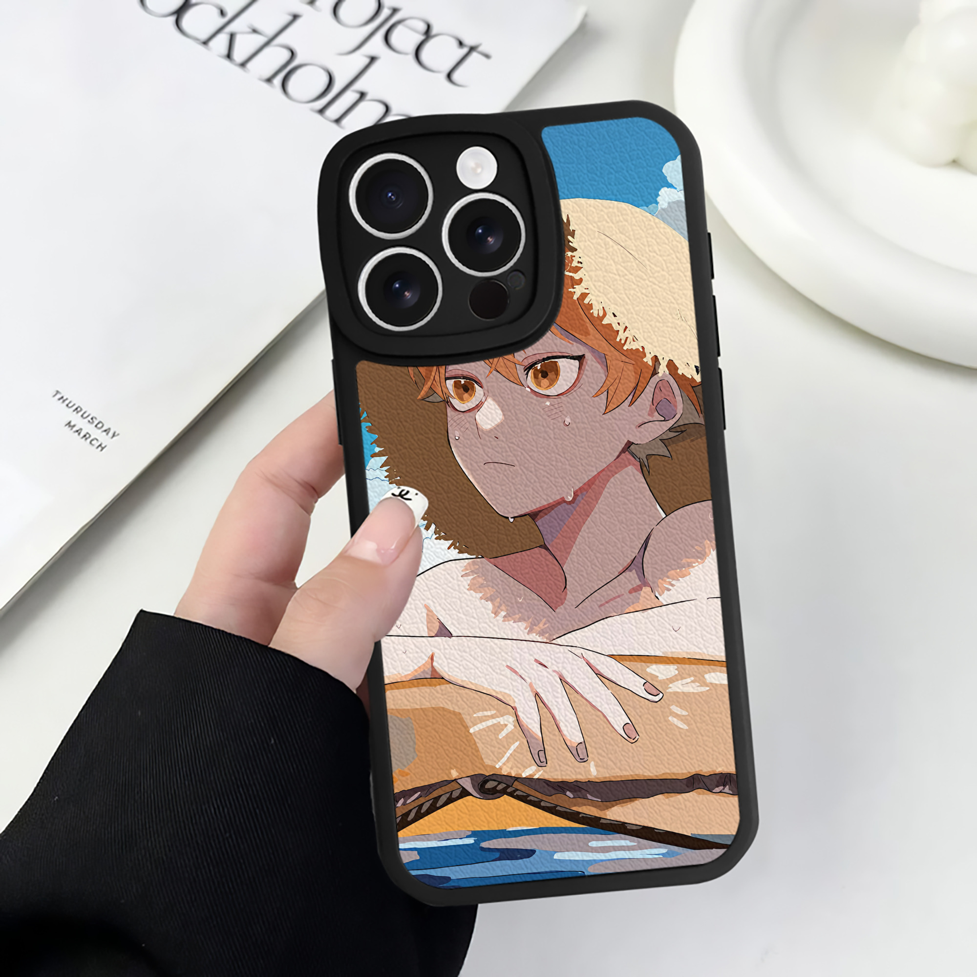（画像用） ハイキュー!! Haikyu!! 【iPhone 16シリーズ対応】シリコンスマホケース（レザー調） 材質：シリコン